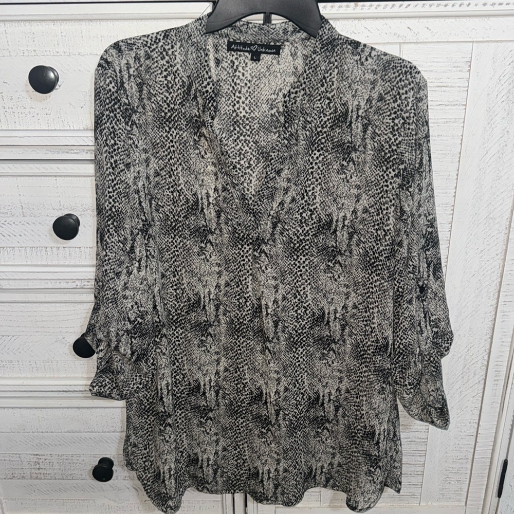 Attitude Unknown sheer top